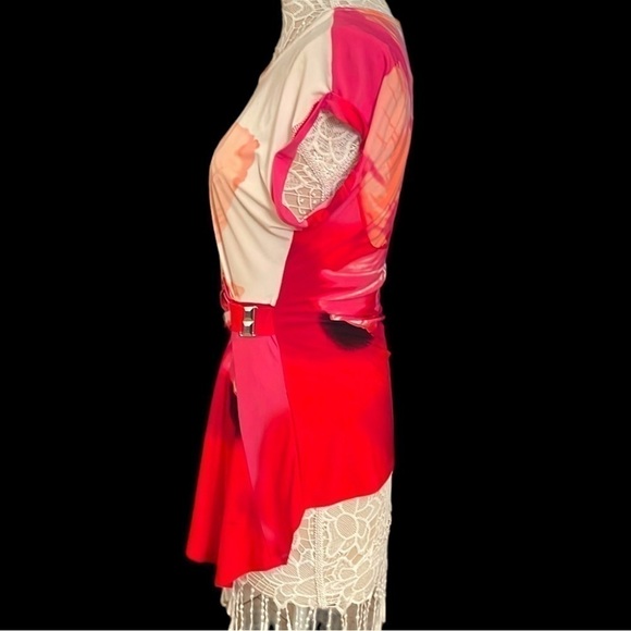 FYLO London top bright orange 🍊 and multi colored top - Picture 5 of 13